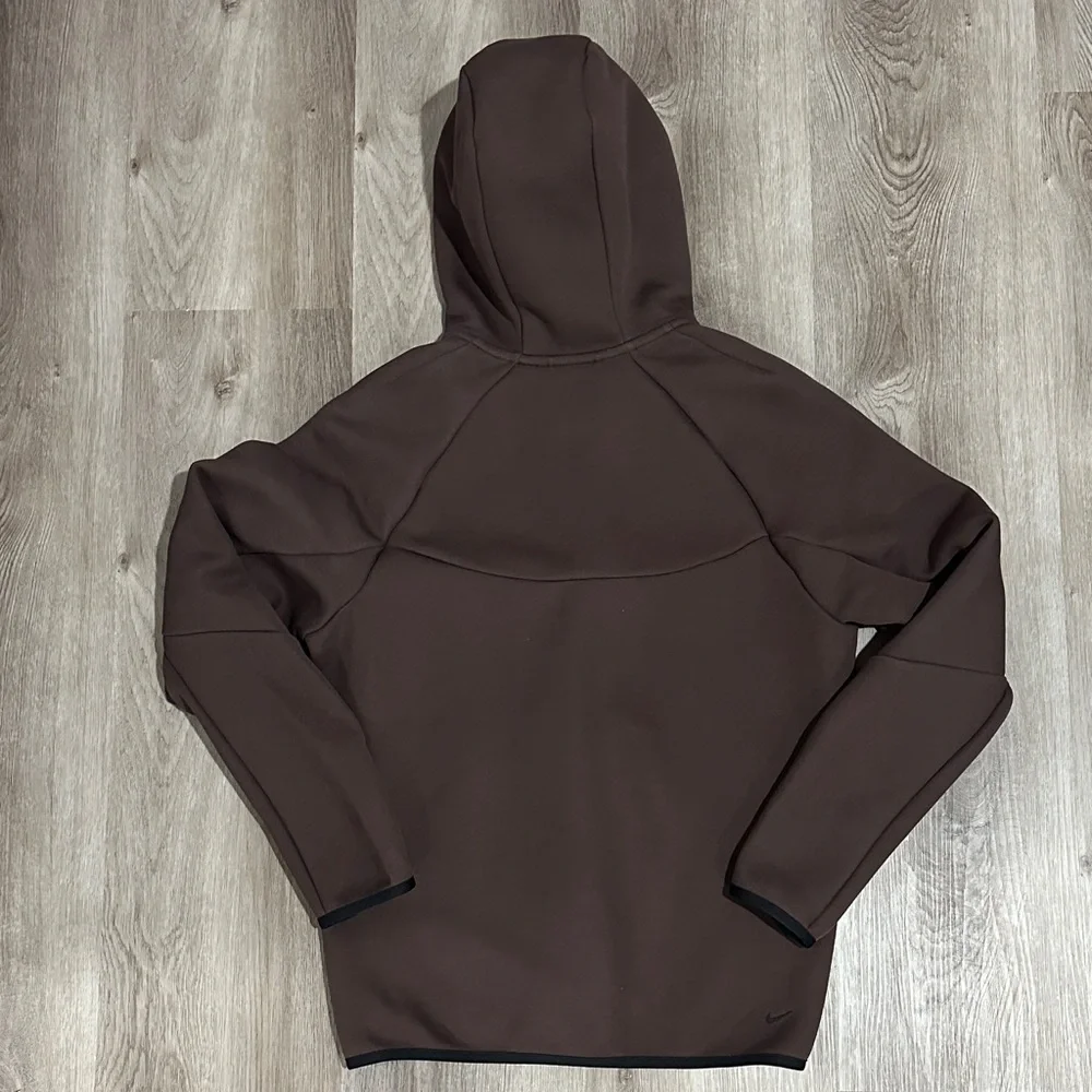 Nike Texh Fleece Men's Chocolate Brown Performance Jacket BRAND NEW - Picture 5 of 6